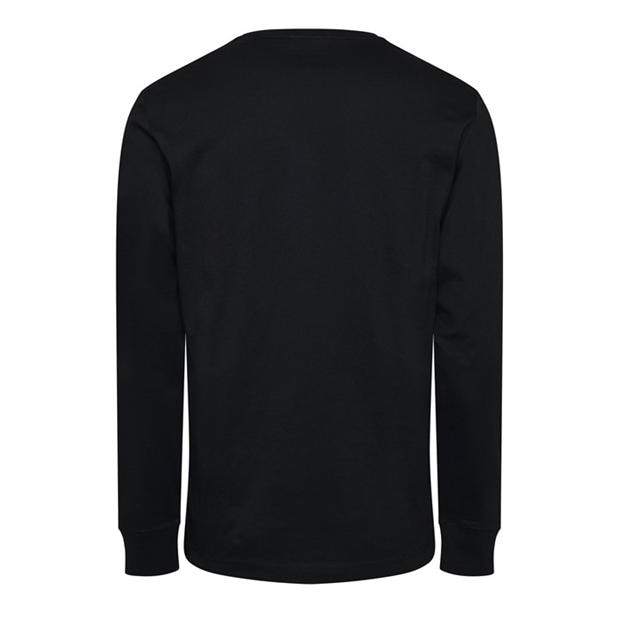 BLACK - Gant - Men's Slim Merc Jersey Long Sleeve T-Shirt