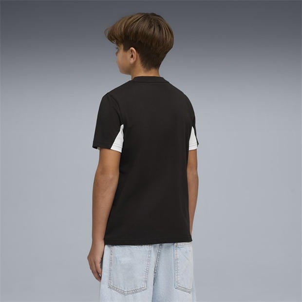 Blk/Wht/Gry - Puma - Puma Colr Block Tee Jn63
