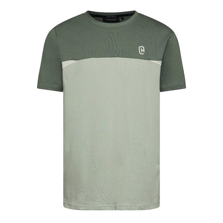Crosshatch Men's Green Ch Castlebay T-Shirt Sn64 in Size L, Sports Direct