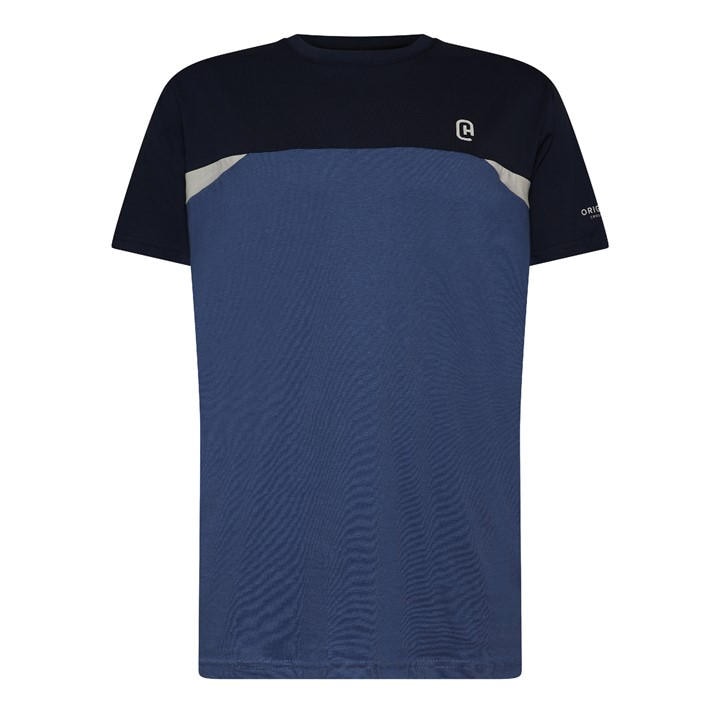Crosshatch Men's Blue Ch Castlebay T-Shirt Sn64 in Size L, Sports Direct