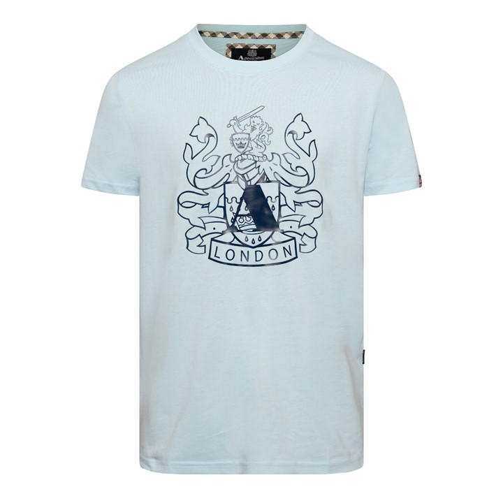 Aquascutum Men' Blue T in Size S, Sports Direct