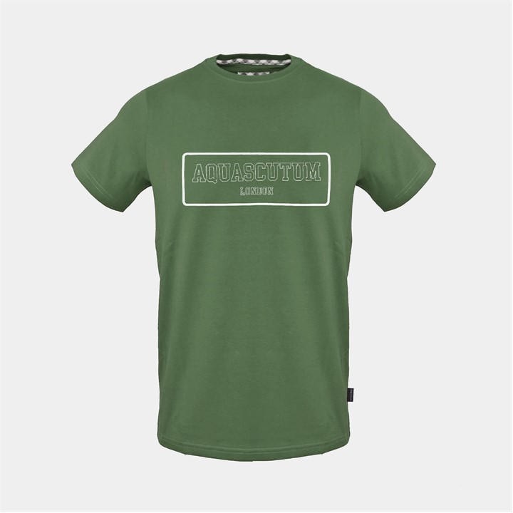 Aquascutum Men's Green T in Size L, Sports Direct