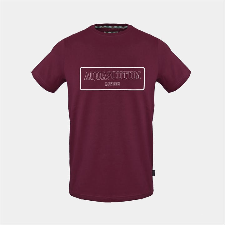 Aquascutum Men' Red T in Size S, Sports Direct