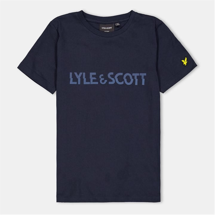 Lyle And Scott Boys Blue Kids' Logo Regular Fit T-Shirt in Size 13 - 14 Years, Sports Direct