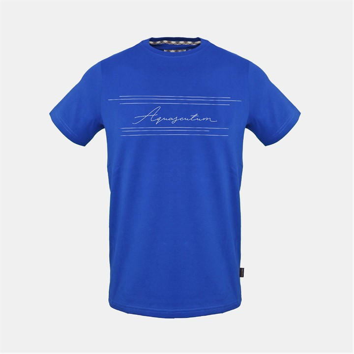 Aquascutum Men's Blue T in Size M, Sports Direct