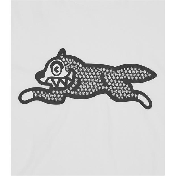 White - ICECREAM - Men's Glitter Dog T-Shirt