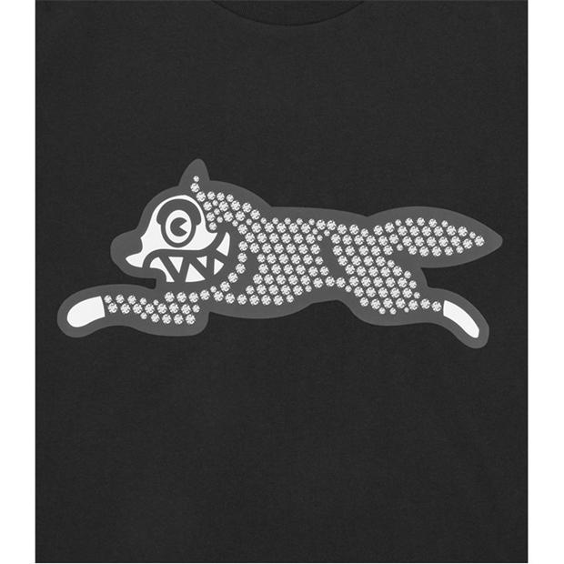 Black - ICECREAM - Men's Glitter Dog T-Shirt