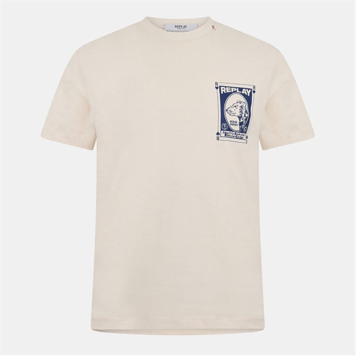 Replay Men's White T-Shirt in Size L, Sports Direct