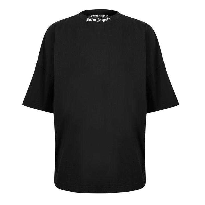 Palm Angels Men's Black Oversized T-Shirt in Size L, Sports Direct