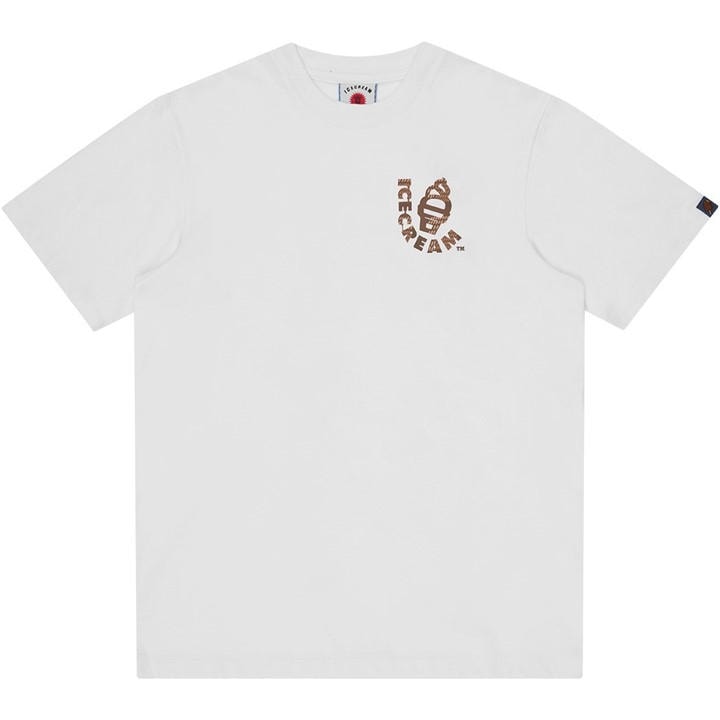 Icecream Men's White Waffle Cone T-Shirt in Size M, Sports Direct