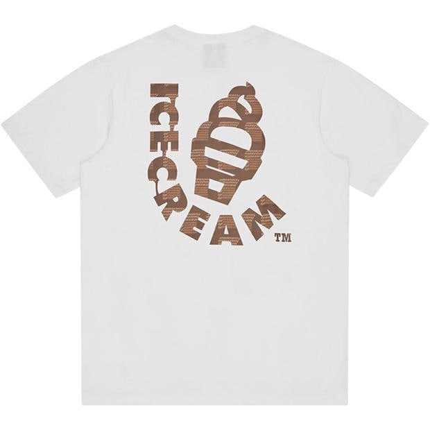 White - ICECREAM - Men's Waffle Cone T-Shirt