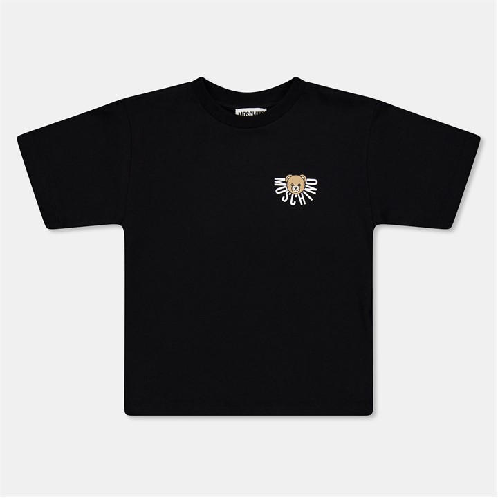 Moschino  Kids Black ' Soft Fabric T-Shirt in Size 9 - 10 Years, Sports Direct