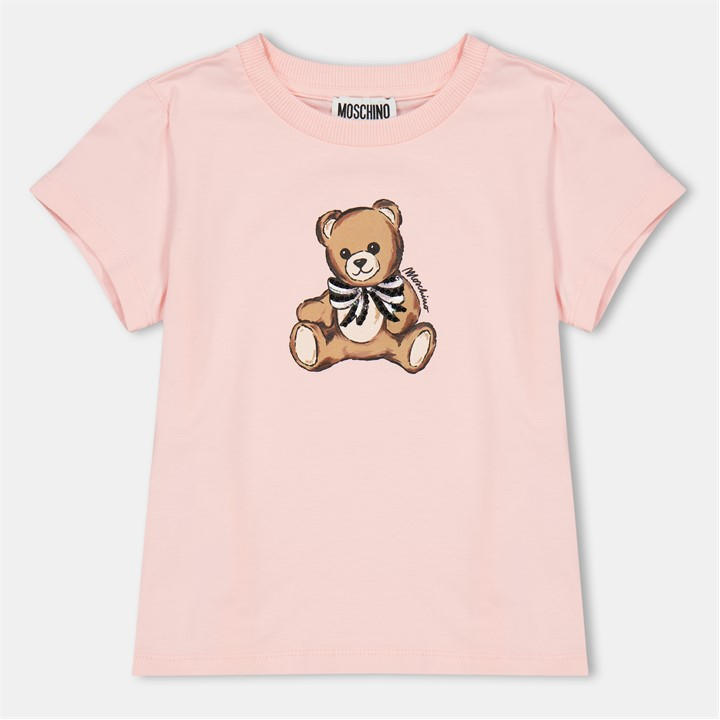 Moschino Girls Pink Kids' T-Shirt in Size 3 - 4 Years, Sports Direct