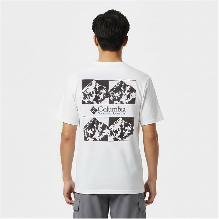 Columbia Men's White Breaker Tide™ Graphic Tee in Size 2XL, Sports Direct