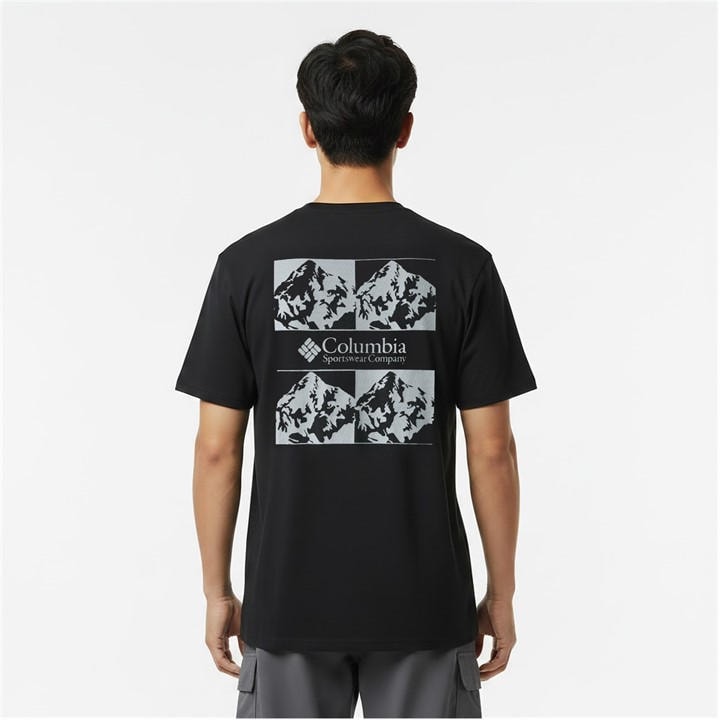 Columbia Men' Black Breaker Tide™ Graphic Tee in Size S, Sports Direct