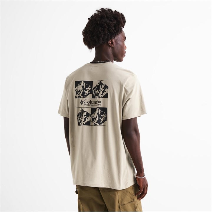 Columbia Men's Beige Breaker Tide™ Graphic Tee in Size L, Sports Direct