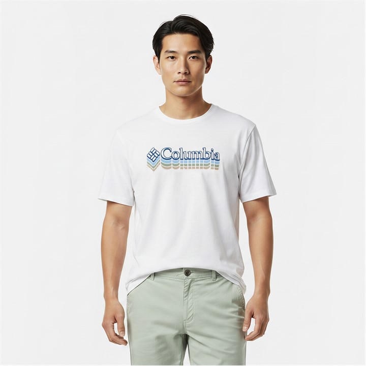Columbia Men's White Breaker Tide™ Graphic Tee in Size 2XL, Sports Direct