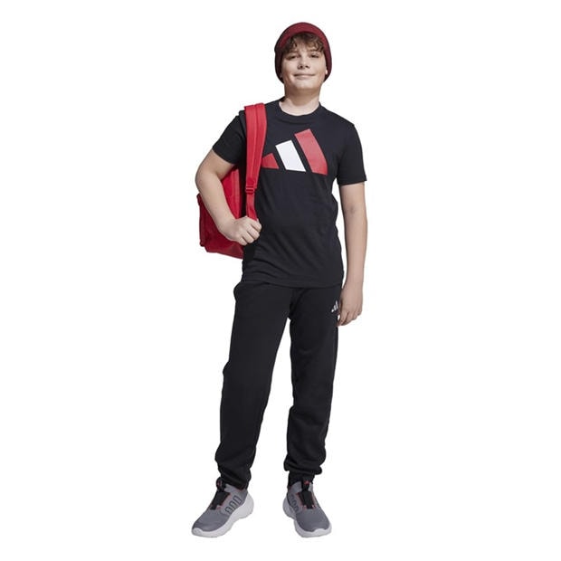 Black/Pure Ruby - adidas - Kids' T-Shirt