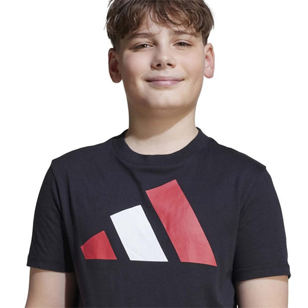 Black/Pure Ruby - adidas - Kids' T-Shirt