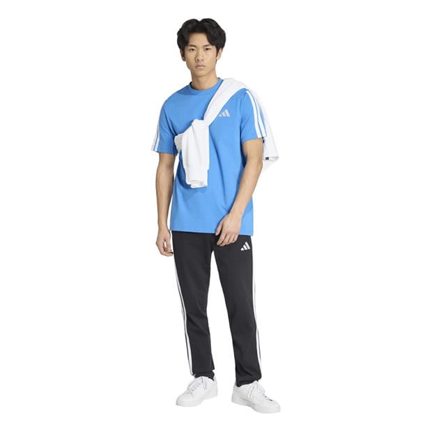 Ray Blue - adidas - Essentials 3-Stripes T-Shirt Mens