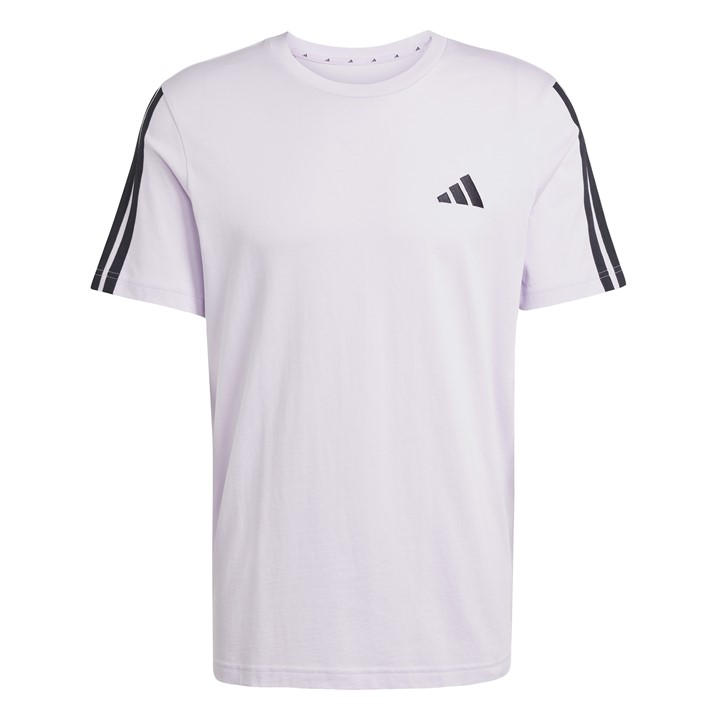Adidas Men's Purple Essentials 3-Stripes T-Shirt in Size L, Sports Direct