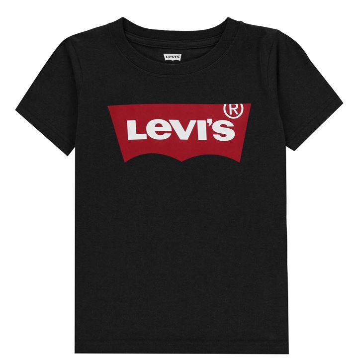 Levis  Kids Black Batwing T Shirt Boys in Size 7 - 8 Years, Sports Direct