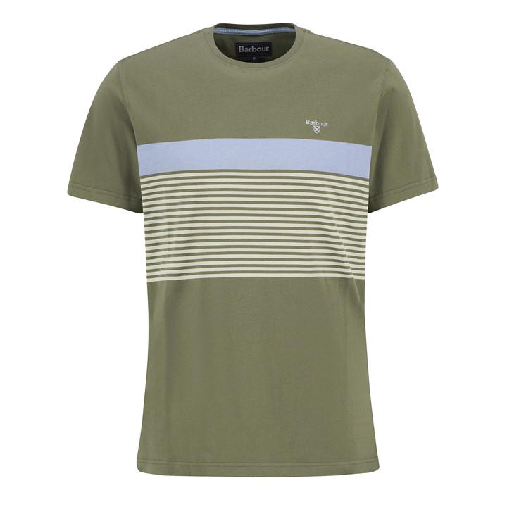 Barbour Men' Green Braeside T-Shirt in Size S, Sports Direct
