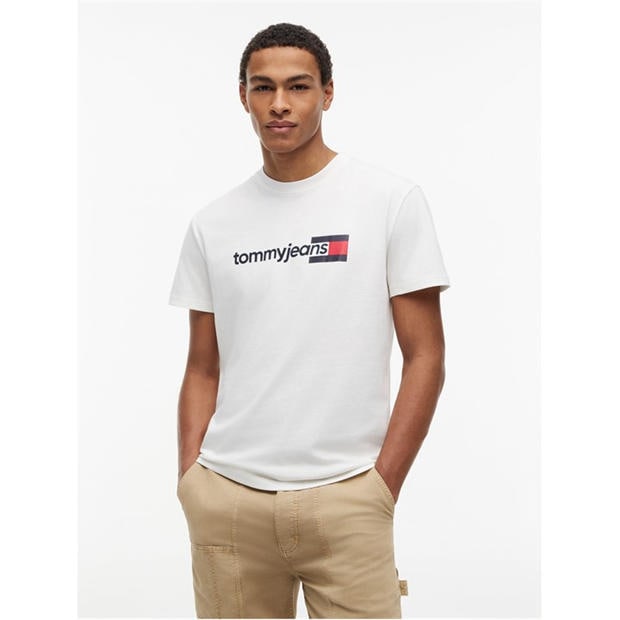 Ecru - Tommy Jeans - Men's T-Shirt