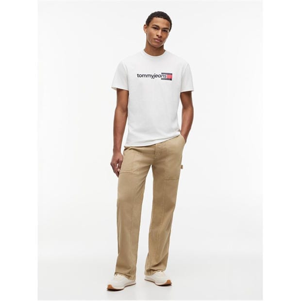 Ecru - Tommy Jeans - Men's T-Shirt