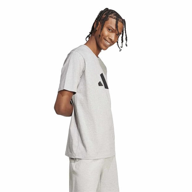 Medium Grey Hea - adidas - Men's 3 Bar T-Shirt