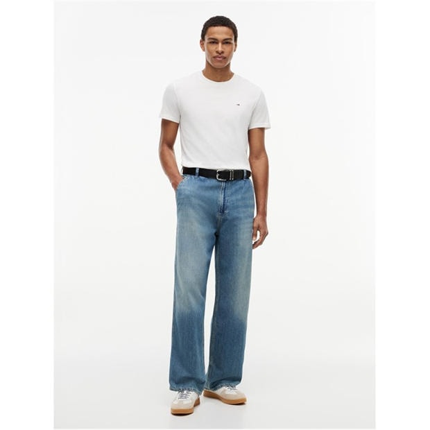 Black/Ecru - Tommy Jeans - Mens 2-Pack Slim Fit T-Shirt