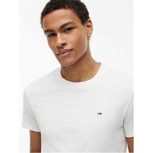 Black/Ecru - Tommy Jeans - Mens 2-Pack Slim Fit T-Shirt