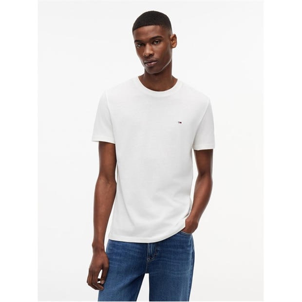 Navy/Ecru - Tommy Jeans - Mens 2-Pack Slim Fit T-Shirt