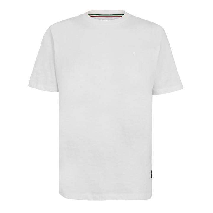 Replay Men' White Tonal R T-Shirt in Size S, Sports Direct