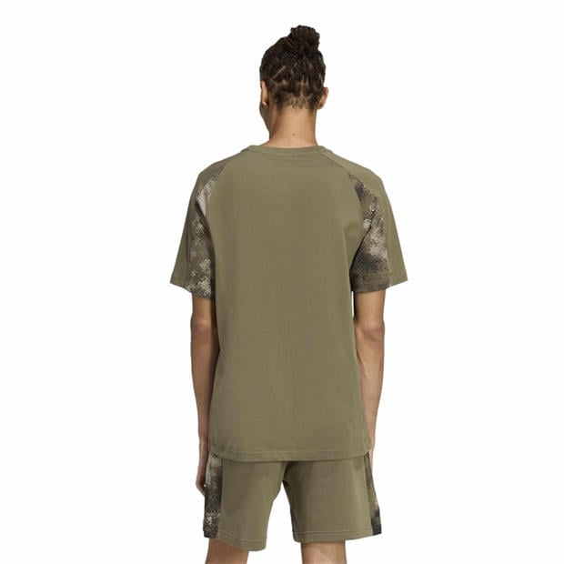 Olive Strata - adidas - Men's Camo Print T-Shirt