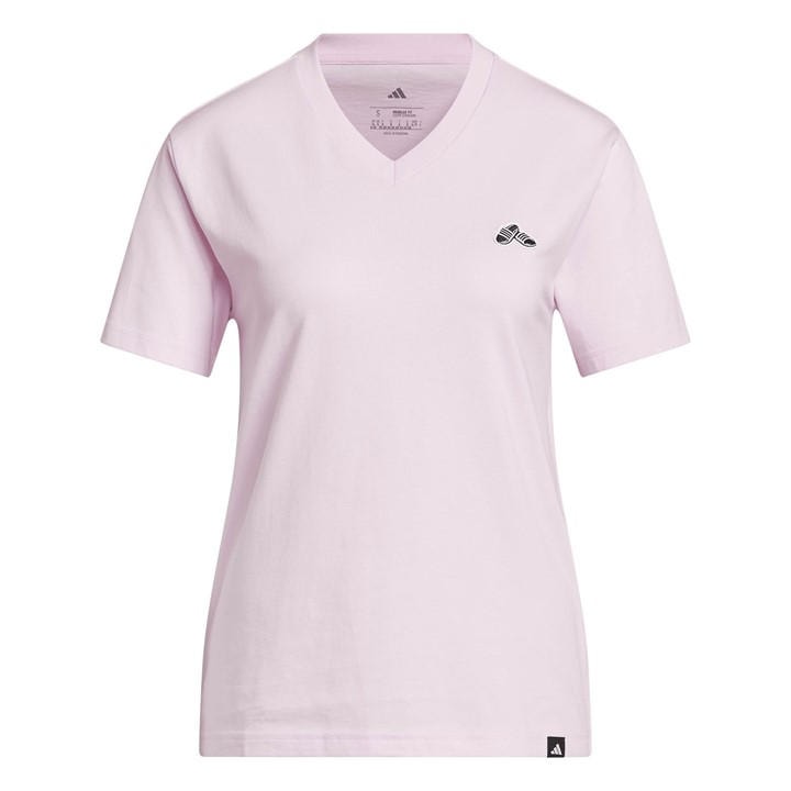 Adidas Men's Pink Slide V-Neck T-Shirt in Size XS, Sports Direct