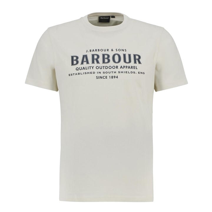 Barbour Men' Beige Moorside T-Shirt in Size S, Sports Direct