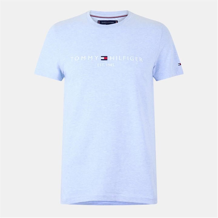 Tommy Hilfiger Men's Blue Logo Crew Neck T Shirt in Size M, Sports Direct