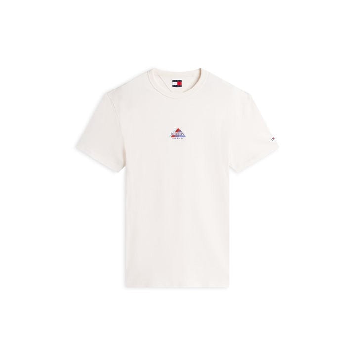 Tommy Jeans Men's White Tj Peaks Ss Tee Sn62