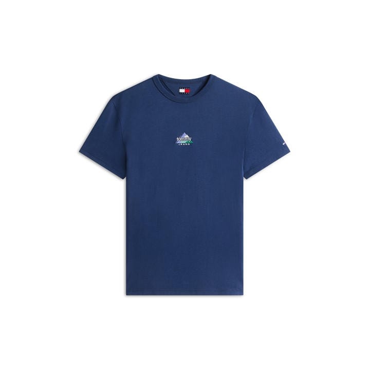 Tommy Jeans Men's Blue Tj Peaks Ss Tee Sn62