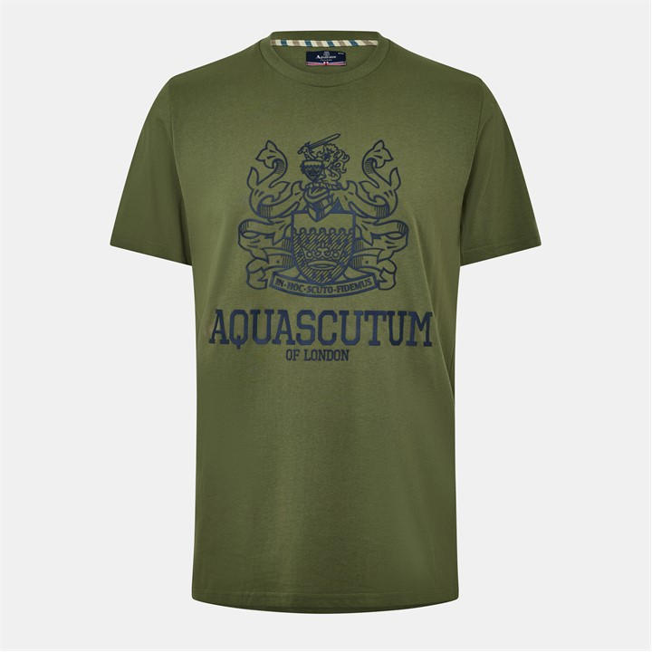 Aquascutum Men's Multi Logo Tee 2XL