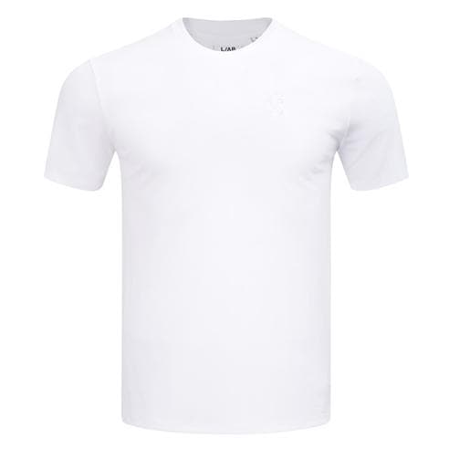 L AB OFF WHITE - Men's Classic Crew Cotton Short-Sleeve T-Shirt