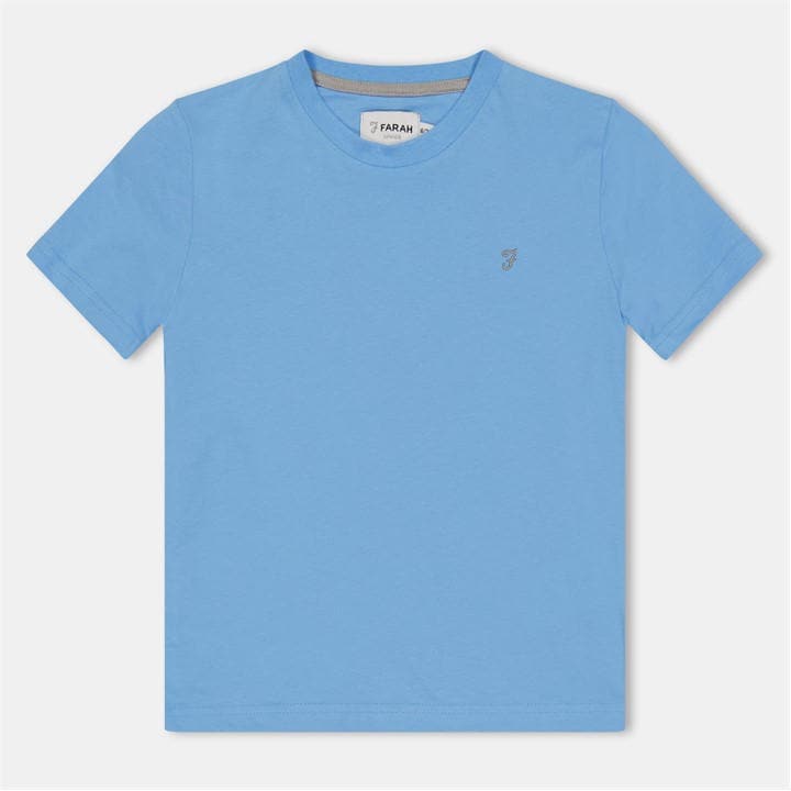 Farah  Kids Blue ' Denny Short Sleeve T-Shirt in Size 5 - 6 Years, Sports Direct