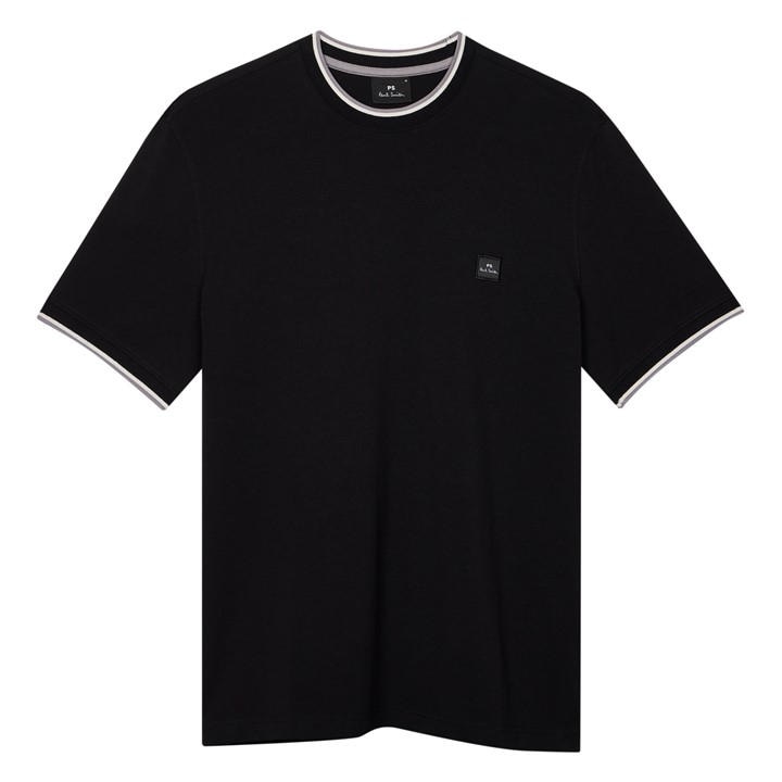 Ps Paul Smith Men's Black Logo Patch T-Shirt in Size L, Sports Direct