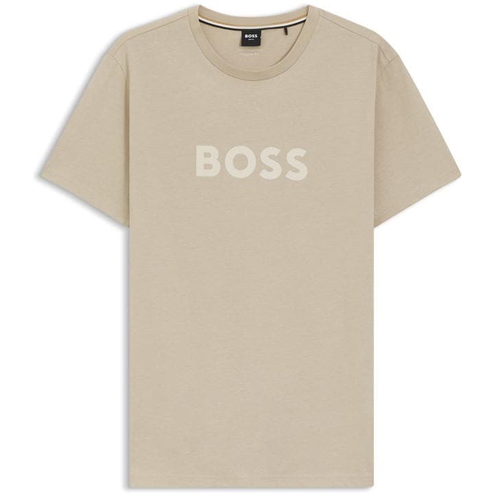 Boss Men's Beige T-Shirt Rn 10249533 01 in Size XL, Sports Direct