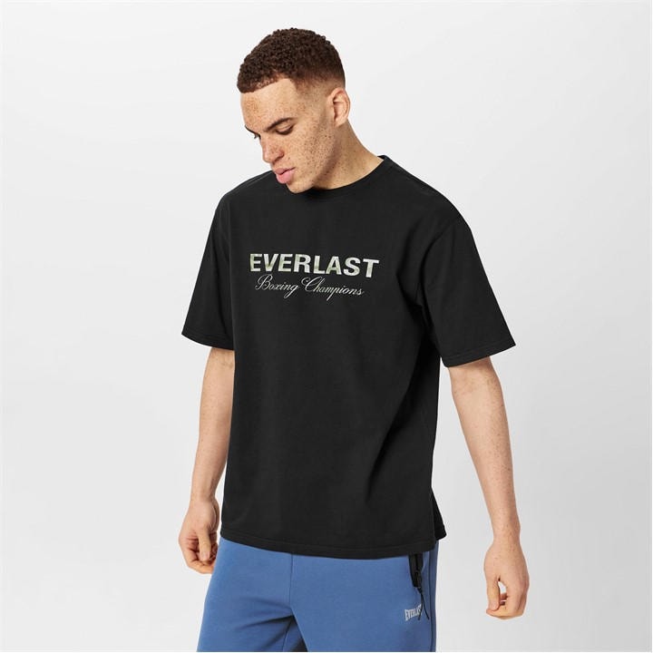 Everlast Men's Black Camo Tee in Size M, Sports Direct