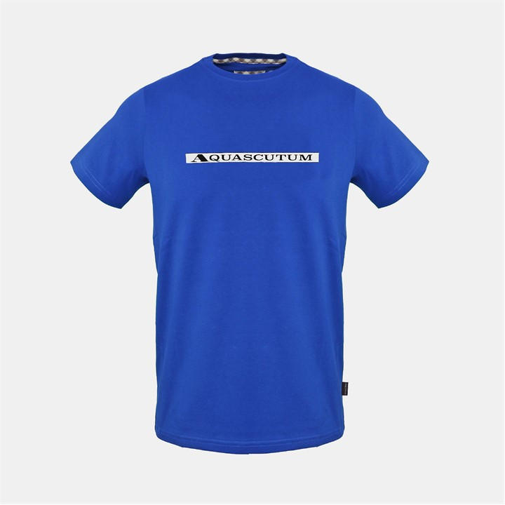 Aquascutum Men' Blue T in Size S, Sports Direct