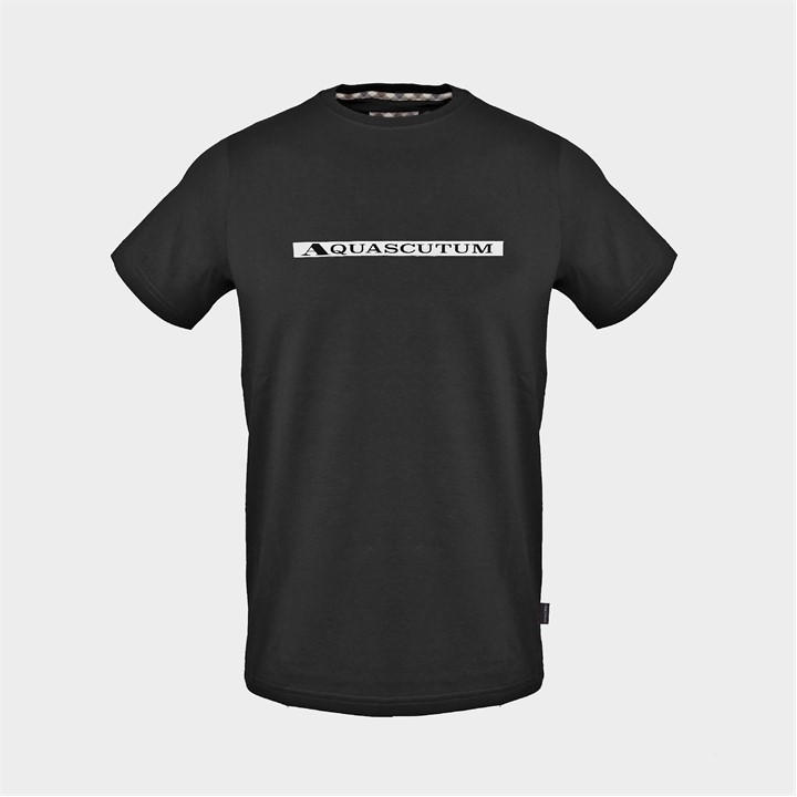 Aquascutum Men's Black T in Size M, Sports Direct