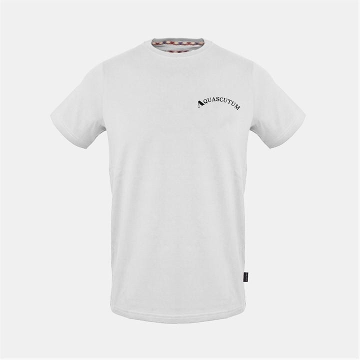 Aquascutum Men's White T in Size L, Sports Direct
