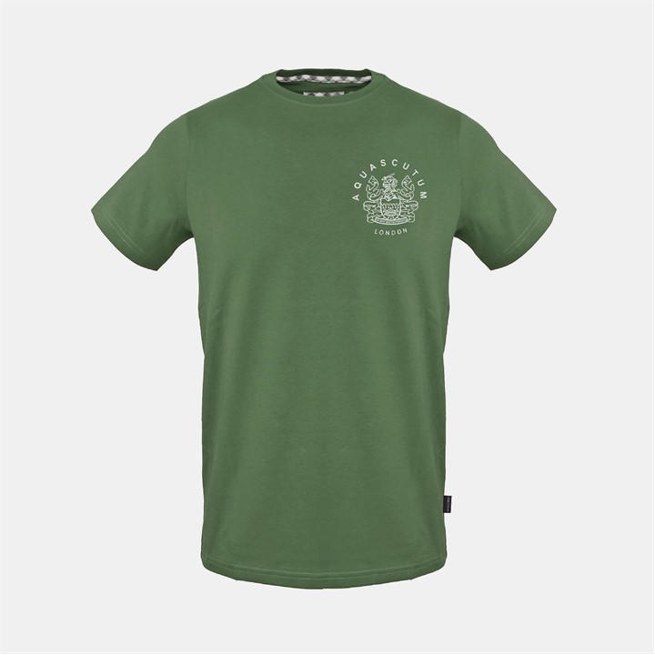 Aquascutum Men' Green T in Size S, Sports Direct